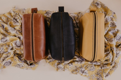 Large Accessory Bag (Dark Chocolate, Caramel)