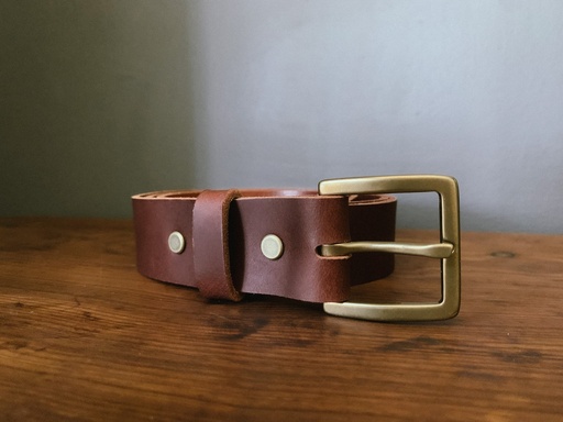 Unisex Leather Belt (Black, 32)